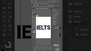 Text Effect in Illustrator - 1 MINUTE tutorial #ytshorts #tricks #trending