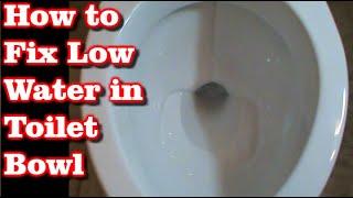 What Causes Water Level in Toilet Bowl to Drop?