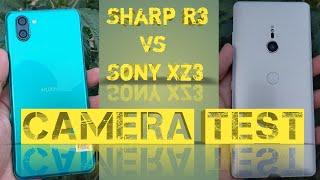 Sony Xperia XZ3 vs Sharp Aquos R3 camera comparison video.