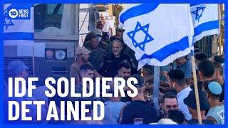 Israeli Protest For Soldiers Accused Of Detainee Abuse | 10 News First