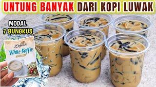 UNTUNG BANYAK MODAL KOPI LUWAK | Es Cappucino Cincau Jelly Laris Manis | Ide Jualan Minuman Kekinian