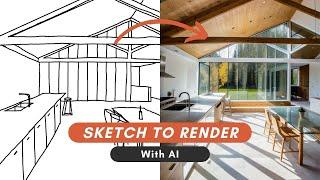 Create Realistic Render from Sketch Using AI (you should know this...)