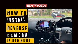 How to wire a reverse camera in a N70 Hilux | Extnix