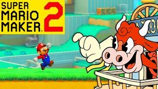 Mario Maker 2 - How to make an Esther Winchester Boss Fight (Cuphead DLC Boss In Mario Maker 2)