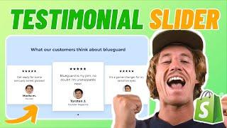 Add Testimonial Slider to Shopify in 2024 | Works on every Theme