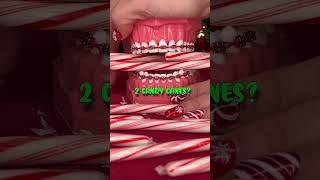 CAN YOU EAT OR CHEW CANDY CANES WITH BRACES?  ASMR CRUNCHY EDITION