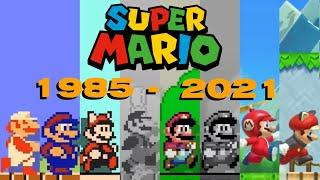 All 2D Super Mario FIRST LEVELS Remade in Super Mario Maker 2