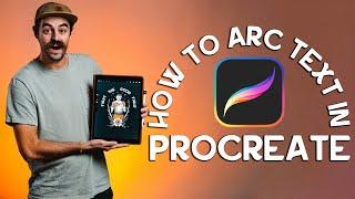 How to make Curved Text in Procreate