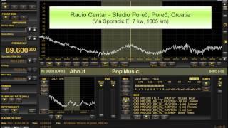 89.6 Radio Centar, Porec, Croatia received via Sporadic E in Ireland