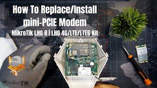 MikroTik LHG R | LHG 4G/LTE/LTE6 Kit - How to replace the mini-PCIE modem (Tagalog)