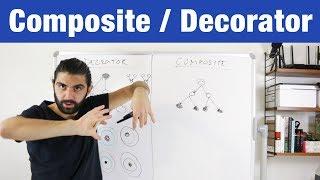 Difference Between Composite and Decorator Pattern – Design Patterns (ep 15)
