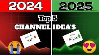 Top 5 Unique Youtube Channel Ideas For 2025 ( High RPM )