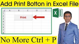 How to Add Print Button in Excel File | MRB Tech Solutions