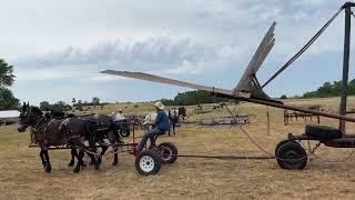 Horse Drawn Loose Hay Day in Foster Nebraska