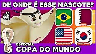  DE ONDE É ESSE MASCOTE? 🟩🟨ESPECIAL - COPA DO MUNDO | jogo das perguntas