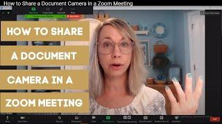 How to Share a Document Camera in Zoom