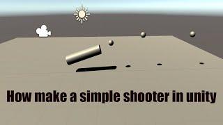 How make a very simple shooter in unity using AddForce and Velocity and Instantiate!