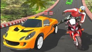 Bike vs Car racing game | #3 | Bambar car racing games | CRASH driven | BeamNG.Drive | Car Racing