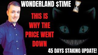 Wonderland $TIME - WHY THE PRICE WENT DOWN - 45 DAY STAKING UPDATE