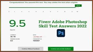 Fiverr adobe photoshop skill test answers 2022 । Fiverr Skill Test Adobe Photoshop