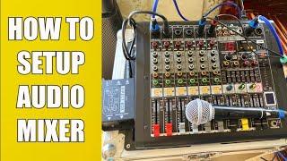 Basic Audio Mixer Setup for Beginners