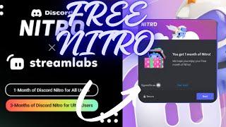 CLAIM FREE Discord Nitro  as a Streamlabs User! DISCORD X STREAMLABS