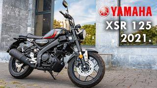 Yamaha XSR 125 2021 Full Size 125cc Motorcycle, Walkaround, Starting Sound