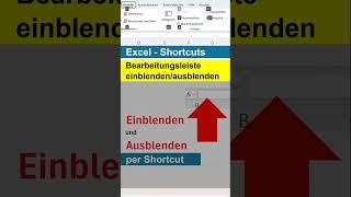 Excel Eingabezeile einblenden - Formelzeile anzeigen wenn ausgeblendet wo ist die Bearbeitungsleiste