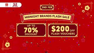 Shopee 2.2 Midnight Brands Flash Sale