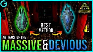 BEST way to get ARTIFACT of the DEVIOUS & MASSIVE - Ark: Lost Island