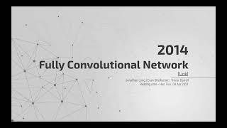 2014 Fully Convolutional Network (FCN) Paper summary