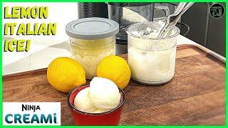 NINJA CREAMI LEMON ITALIAN ICE! Ninja Creami Recipe!