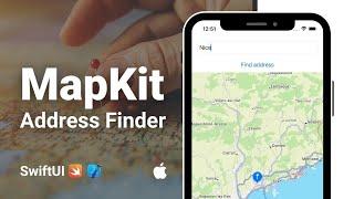 How to create an Address Finder (MapKit) in SwiftUI Tutorial (2022)