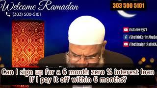 Interest free loan for first six months, Halal or Haram? | Karim AbuZaid