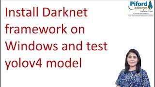 Install Darknet framework | Object Detection using yolov4