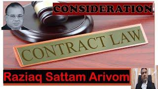 Consideration under Indian Contract Act, Raziaq Sattam Arivom