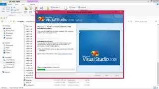 how to instal visual studio 2008 on windows 8
