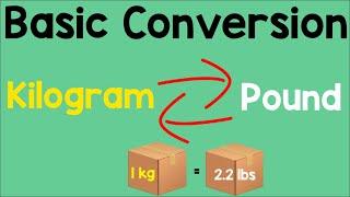 Converting Kilogram to Pound and Pound to Kilogram | Animation