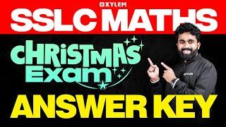 SSLC Christmas Exam Maths | Answer Key | Xylem SSLC