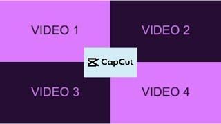 CapCut Split Screen - PC - Horizontal Split, Vertical Split, and 4-Way Split Screen!