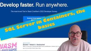 SQL Server in containers, the basics