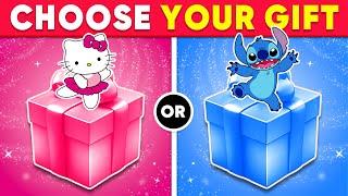 Choose Your Gift...! Hello Kitty vs Stitch  Quiz Shiba