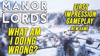 Manor Lords: First Impression, What Am I Doing Wrong? | RTX 4080 4k
