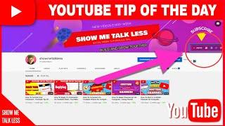 How To Add Social Media Links To Your Youtube Channel Art | YouTube Tip Of The Day