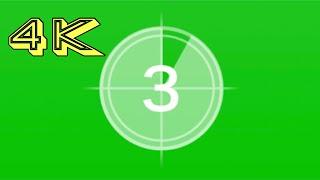 Countdown 3 Second green screen | green screen videos