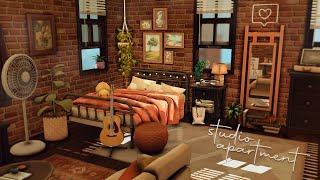 studio apartment for new lp series ️ ~  the sims 4 speed build + cc list