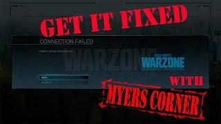 Modern Warfare - CONNECTION FAILED Unable to access online services - short version