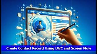 Create Contact Record Using LWC and Screen Flow #salesforce #flow #lwc