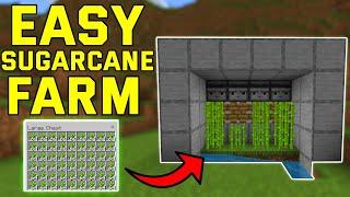 EASY & SIMPLE Sugarcane Farm Minecraft Bedrock 1.20! (Bedrock/Mcpe/Ps4/Xbox)