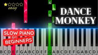 Dance Monkey - Tones and I | Easy Slow Piano Tutorial for Beginners